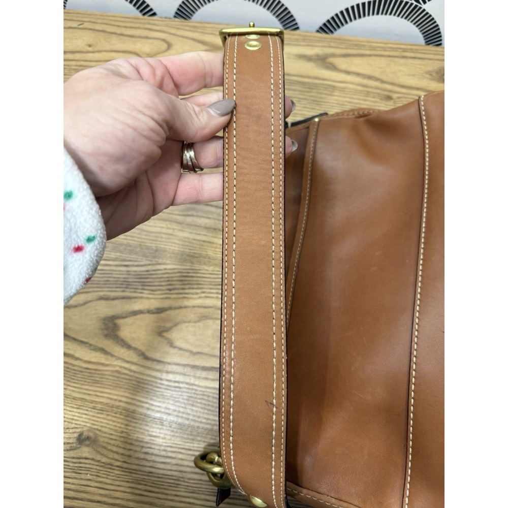 Coach Y2K 65th Anniversary Legacy Vachetta Leather Turn-Lock Shoulder Bag F12868 - Picture 15 of 16